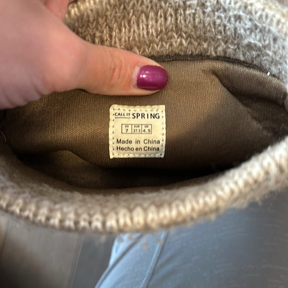 Call it Spring faux leather boots. Size 7 - Picture 2 of 5